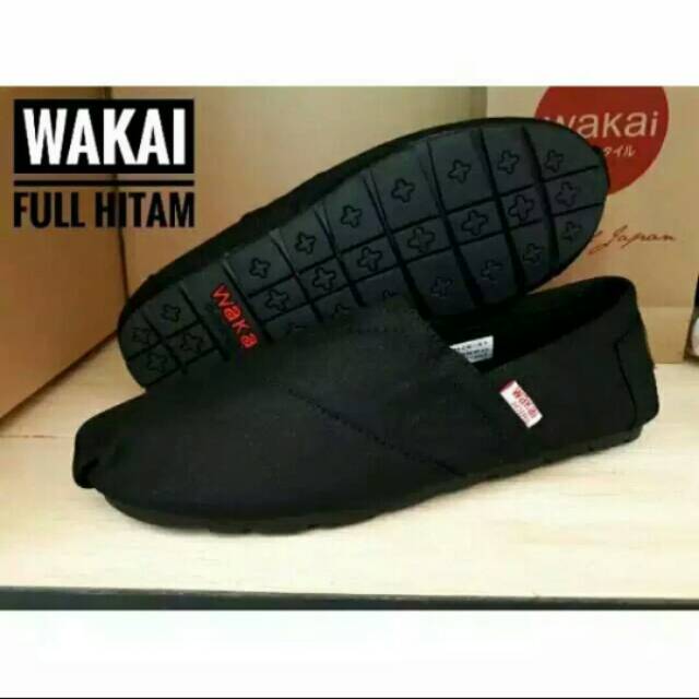 Wakai hitam - sepatu pria wakai hitam