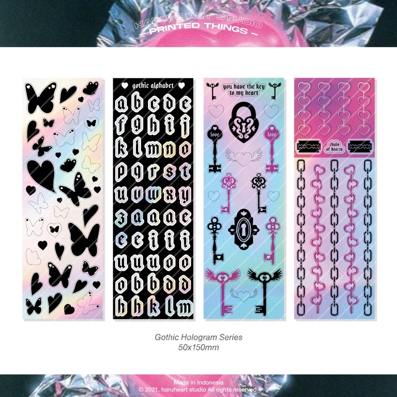 haruheartstudio - Gothic Hologram Series sticker
