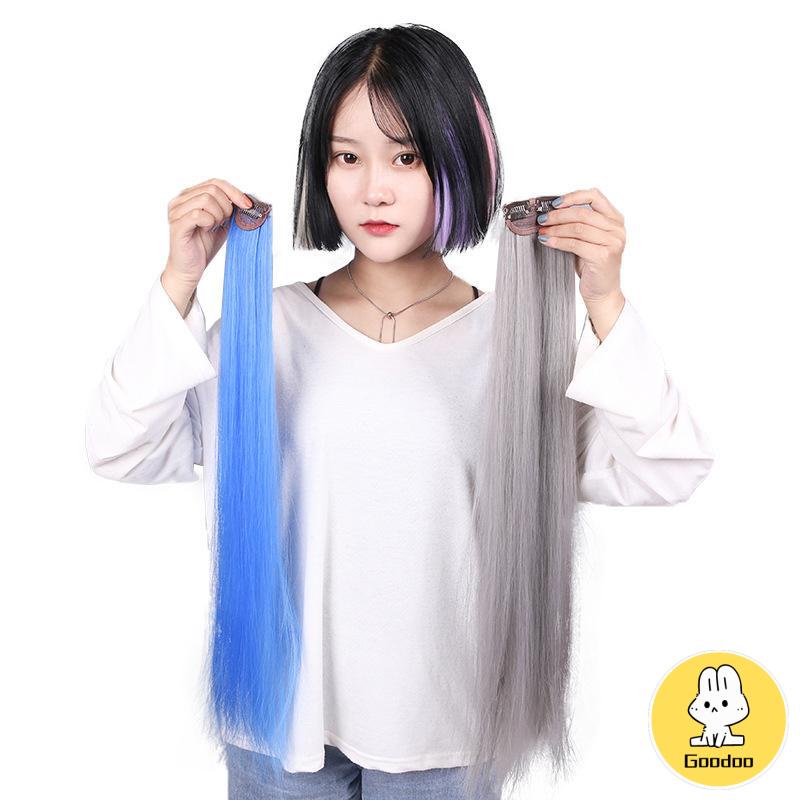 Wig Rambut Palsu Wanita Pemanjang Rambut Palsu Warna Jepit Aneka Desain -Doo