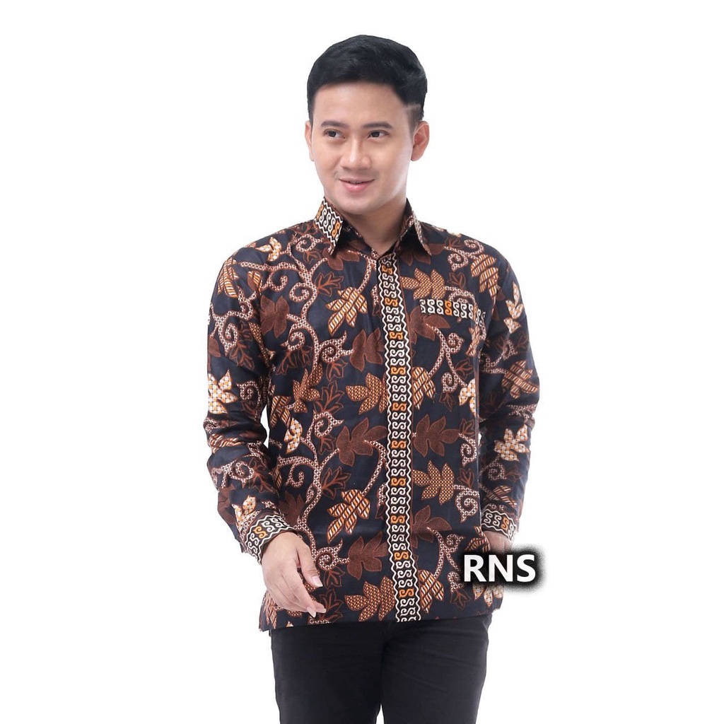 Baju Batik Lengan Panjang Pria Acara Keluarga Pesta Kondangan NIkahan Resepsi Seragaman Pria Keren-G