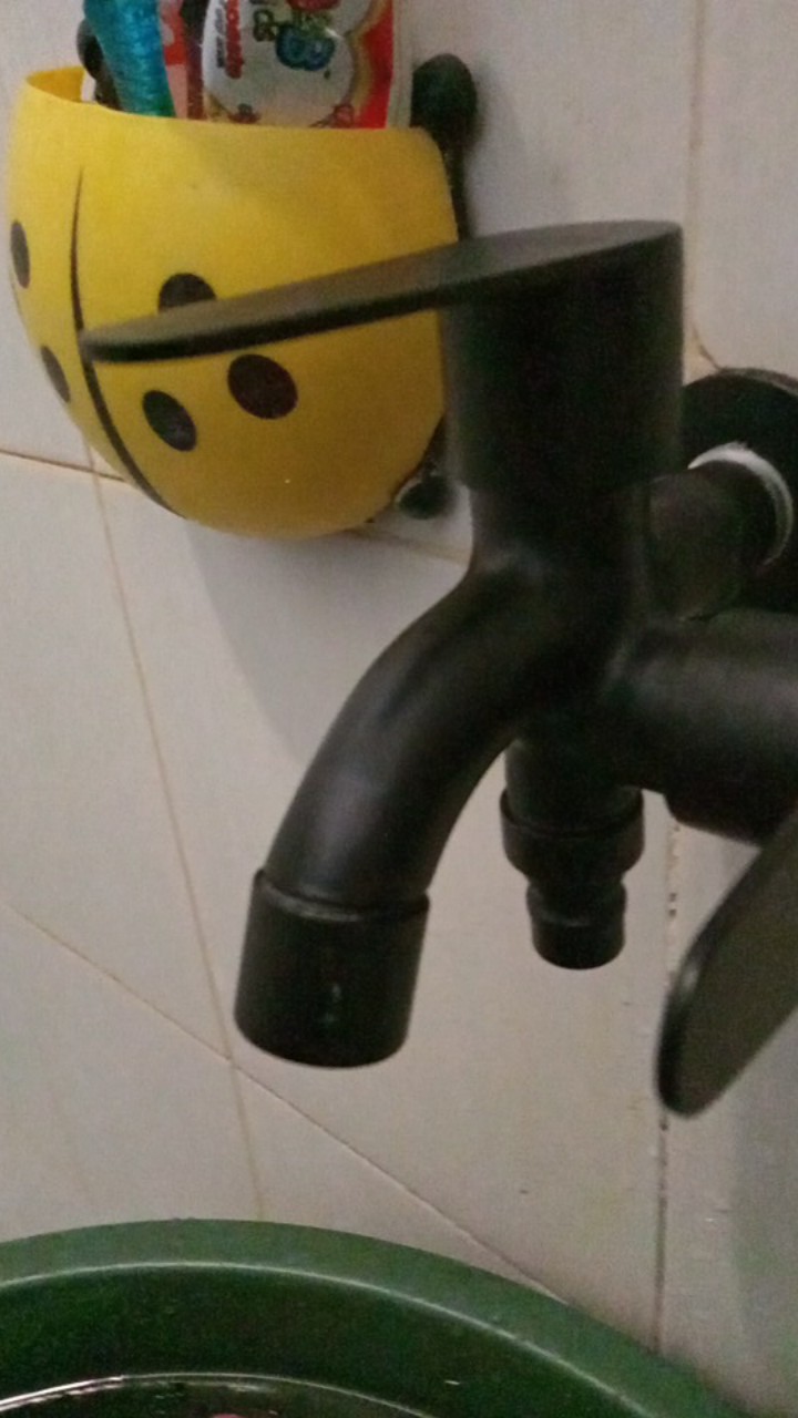 Kran Cabang Hitam Bano Stainless Steel Type (-)/kran Double/kran Kamar Mandi Wc Toilet