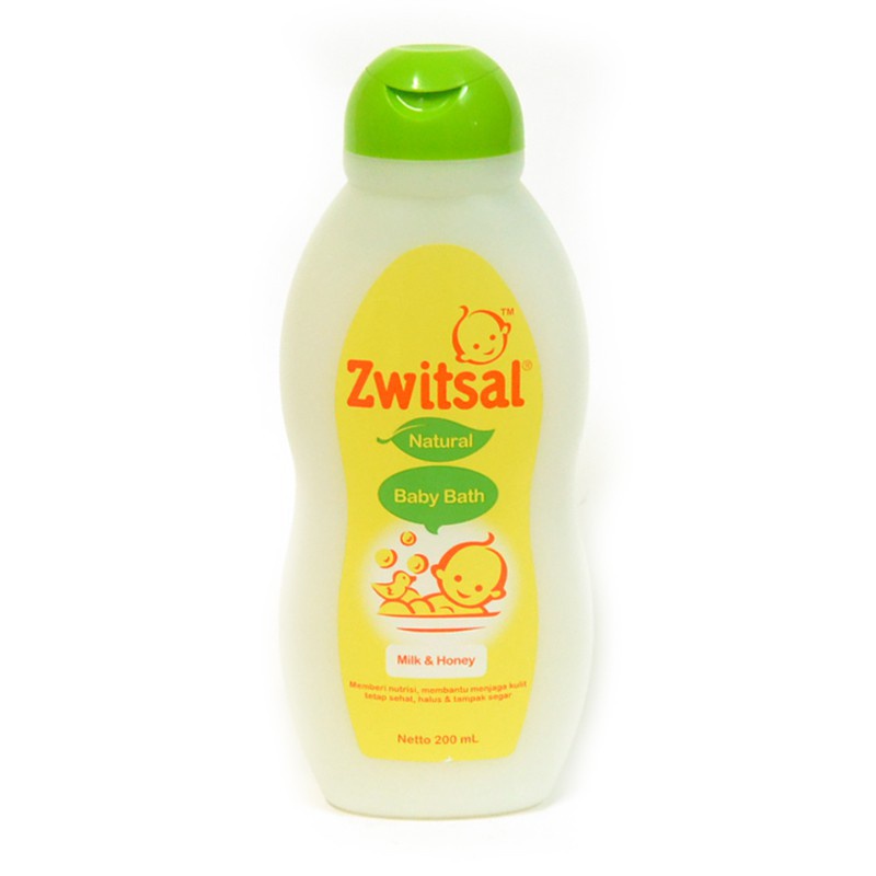 Zwitsal Baby Bath Natural Milk &amp; Honey 200 Ml