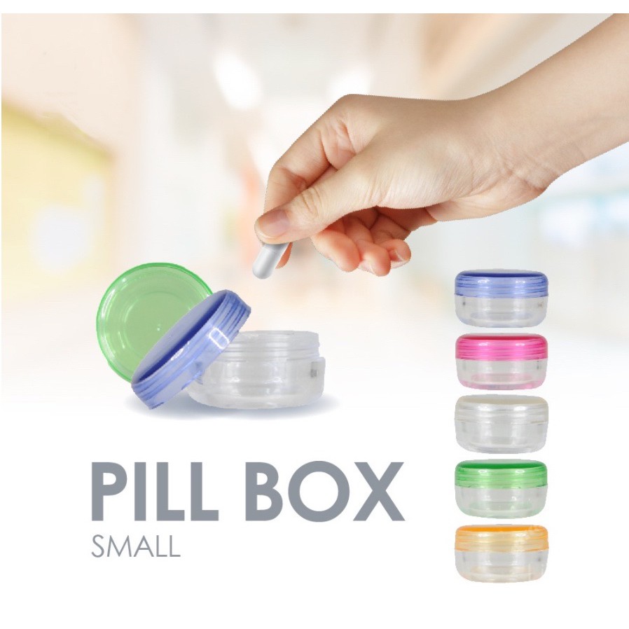 PILL BOX MURAH Single Small / Tempat Obat Murah / Tempat Vitamin Container Kecil Serbaguna