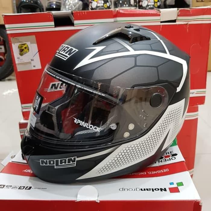 HELM NOLAN N64 HEXAGON FLAT BLACK