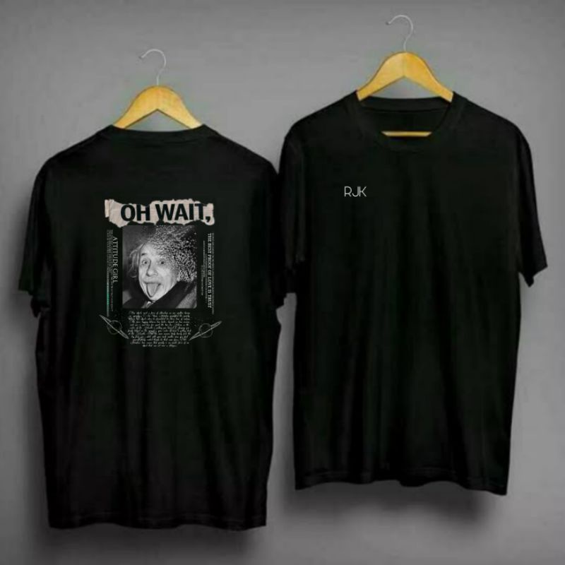 Albert Einstein black T-shirt