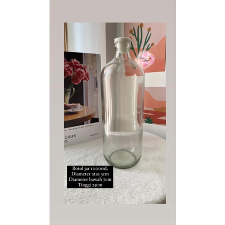 JAR KACA/BOTOL KACA 1 L PER PCS