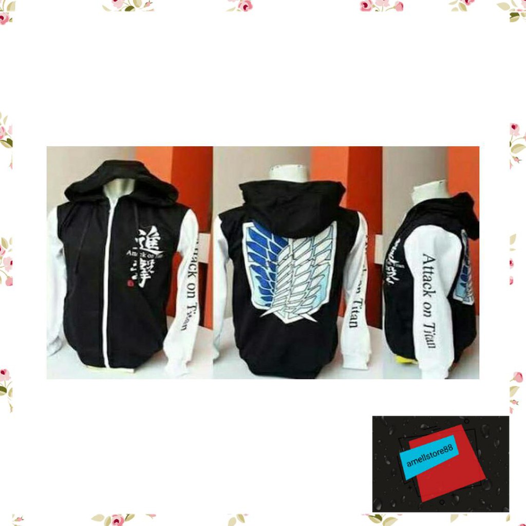 Jaket Pria parasut parka gunung attack on titan baseball PP139