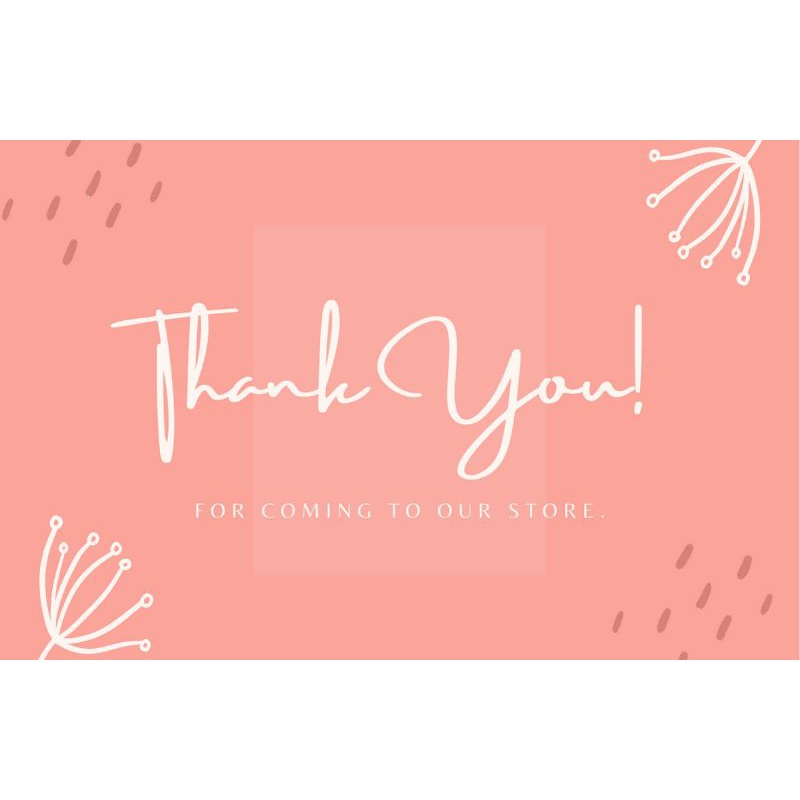

Thank You Card / Thanks card / Thanks You Card / Kartu Terima Kasih