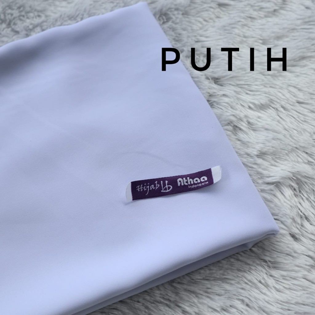 Kain Wolfis/ Woolpeach/ Wolvis Grade A Harga Setengah Meter-Kain Putih