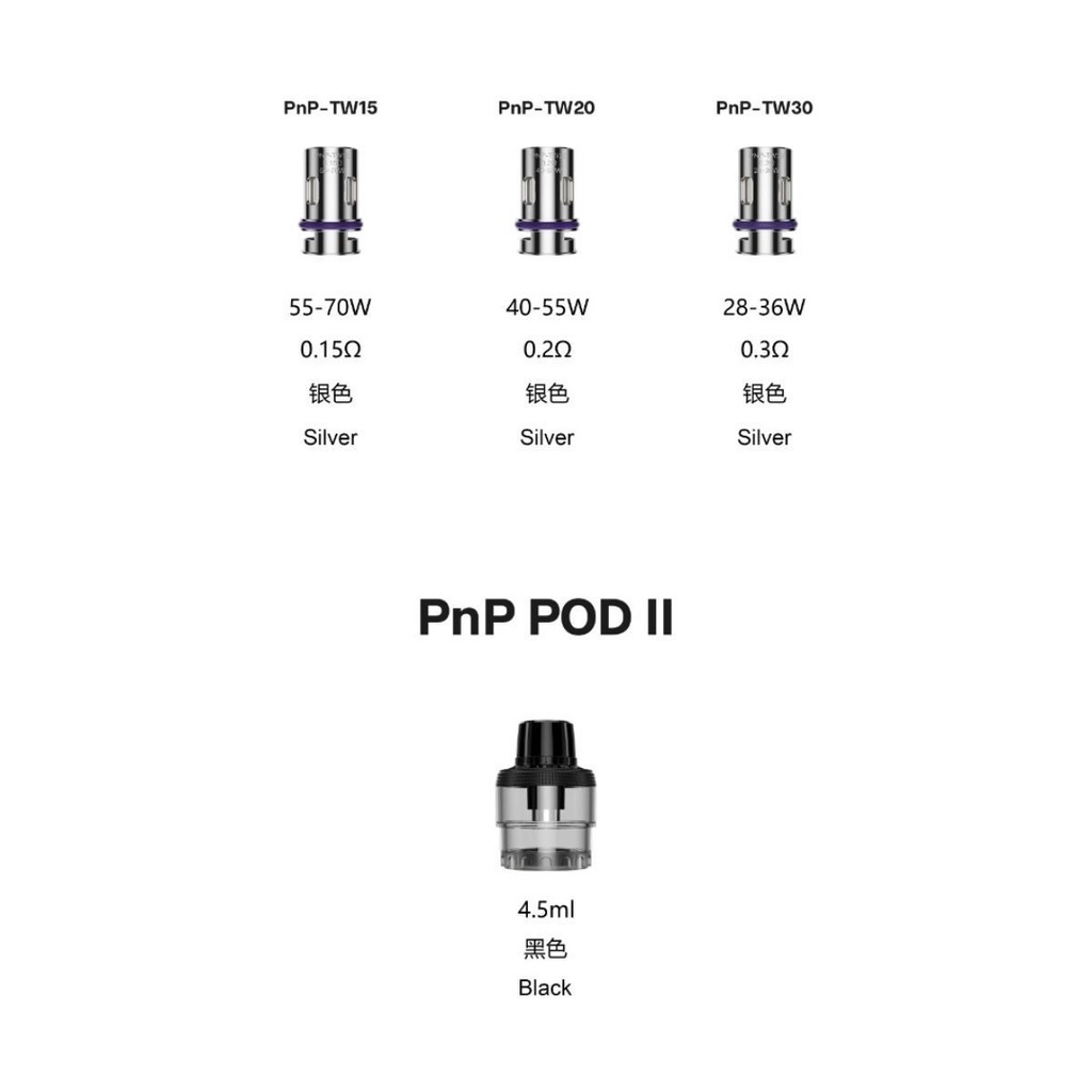 COIL VOOPOO PNP TW SERIES ORIGINAL 100% / COIL DRAG E60 / KOIL DRAG H80S