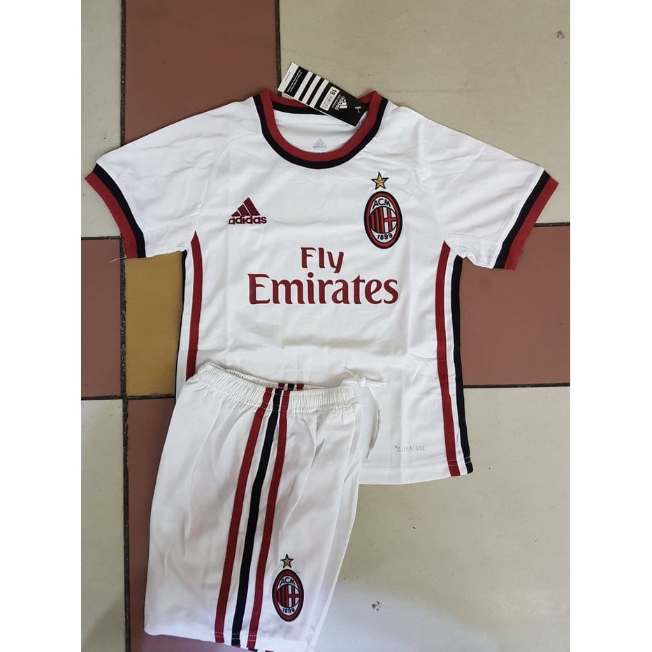 new JERSEY AC MILAN AWAY KIDS/ANAK 2017/2018 GRADE ORI