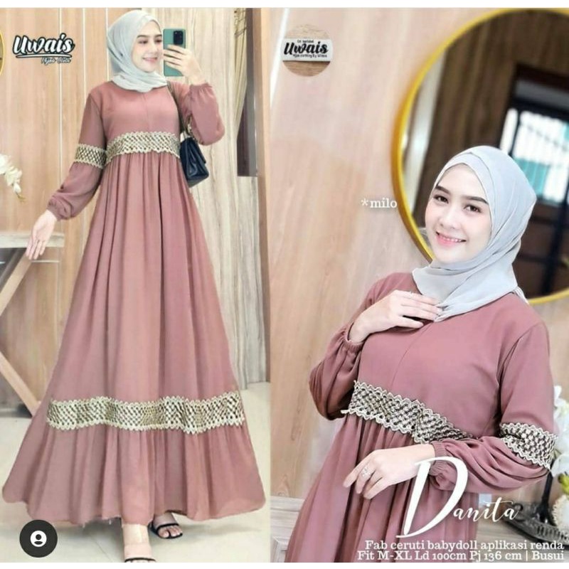gamis ceruty adelle maxy#danita maxi#dania dress