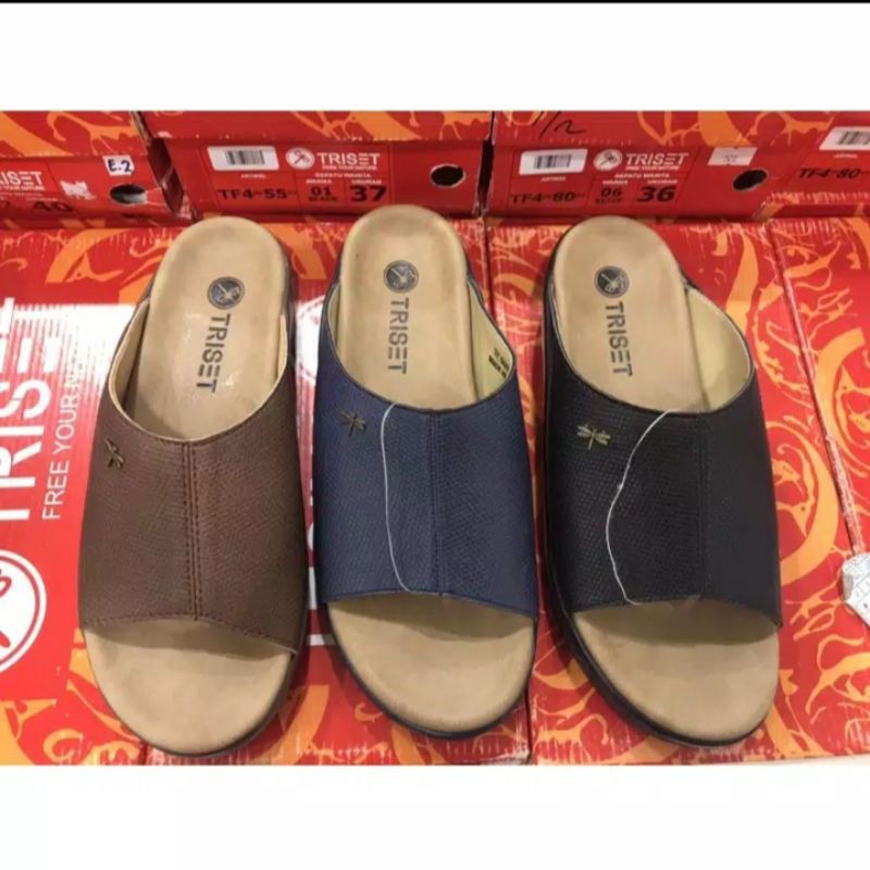 sandal selop triset | sandal slop wanita triset | triset shoes