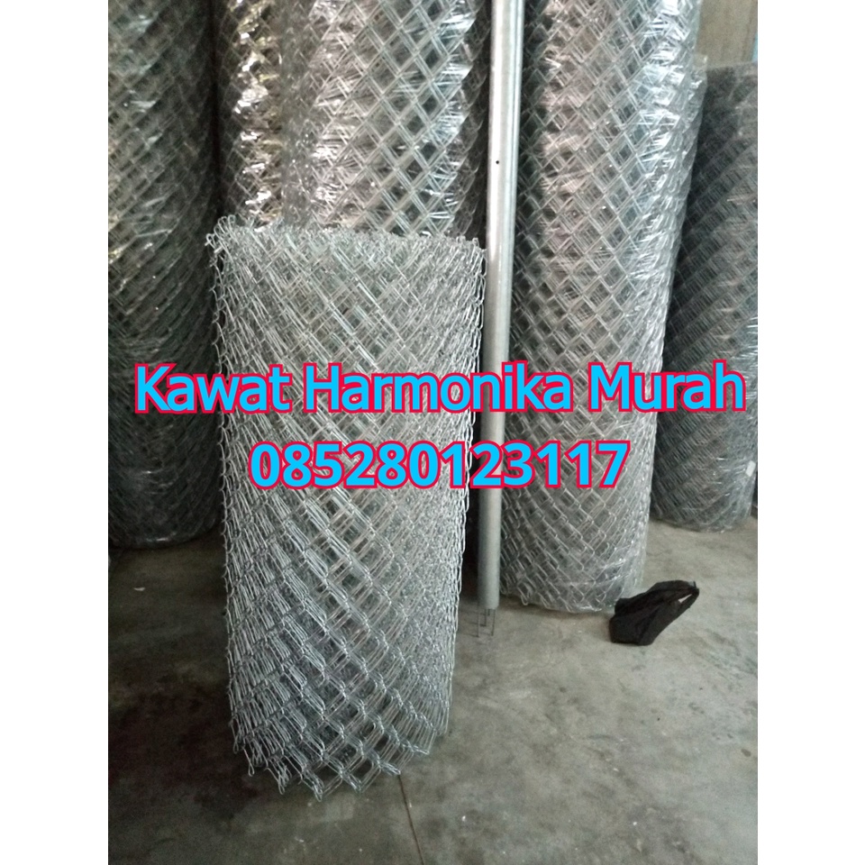 kawat harmonika galvanis Tinggi 1 meter x 25 meter
