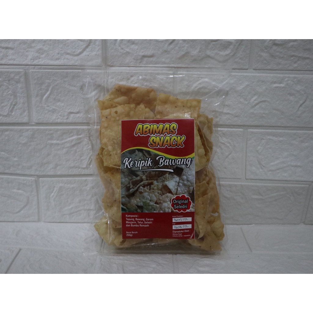 

Keripik Bawang 250 Gr / Abimas Snack / Oleh-Oleh Jakarta