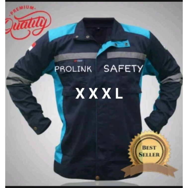 SERAGAM SAFETY JUMBO XXXL LEBAR DADA 65 CM