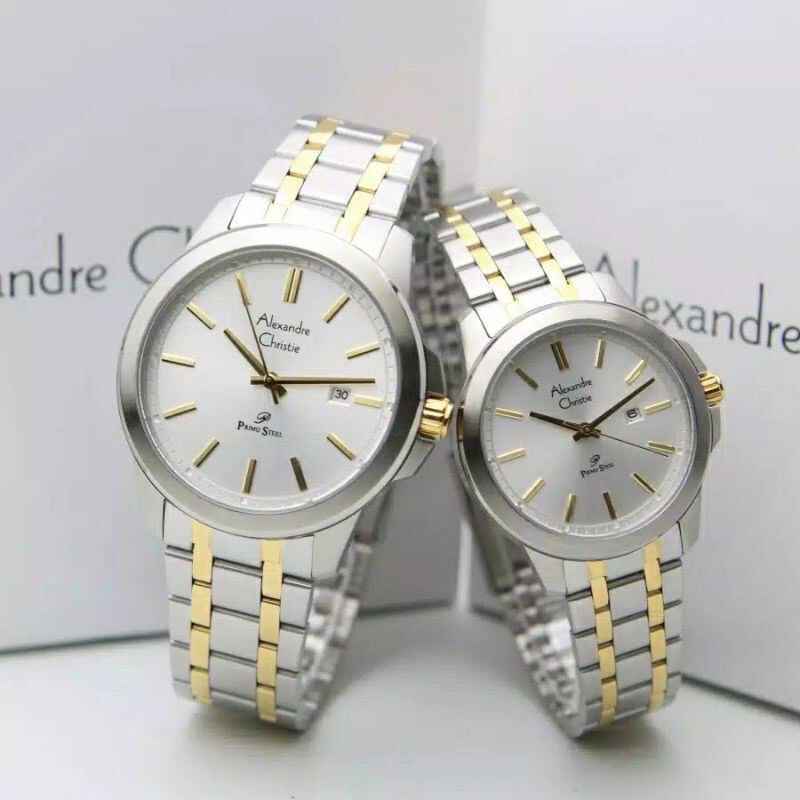 Jam Tangan Alexandre Christie Ac 1017 Sepasang / Couple Original Garansi Resmi