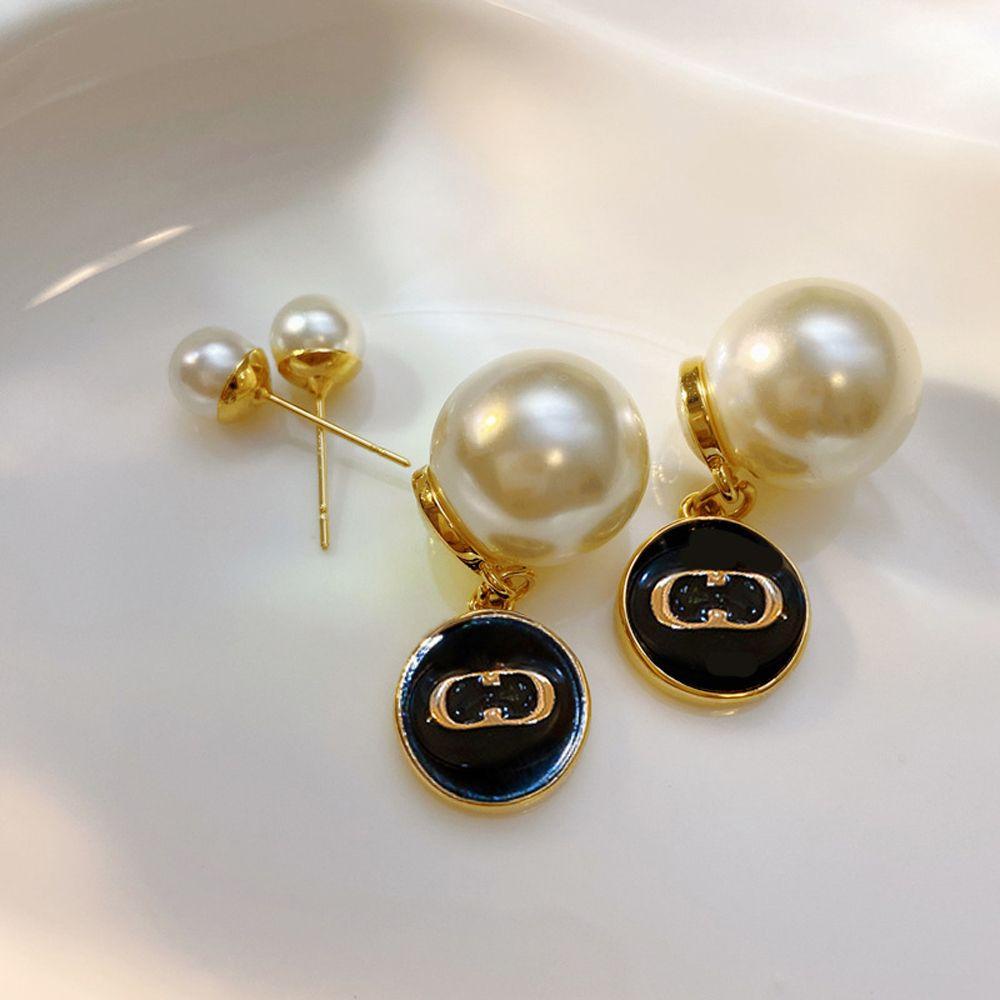 Needway Wanita Anting Menjuntai Mutiara Vintage Manis Untuk Gadis Temperamen Drop Earrings