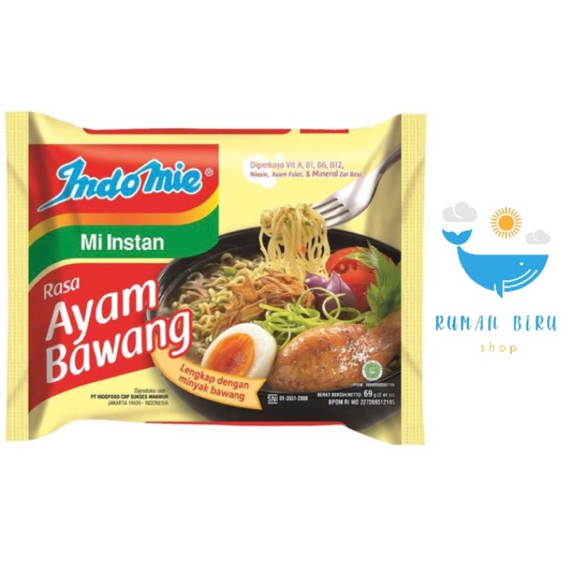 

Indomie Ayam Bawang Mie Pcs 69gr