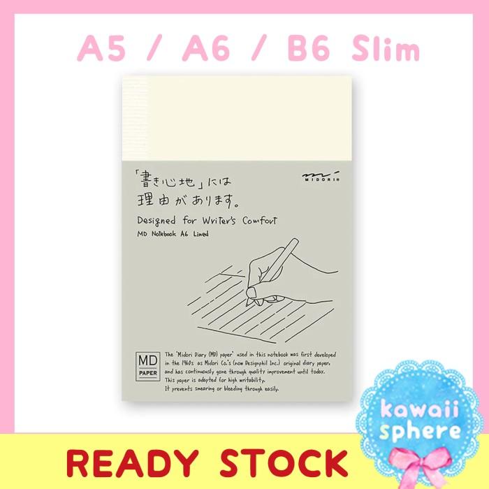 

Midori MD Notebook Ruled A5 / A6 / B6 Slim | Ready Stock