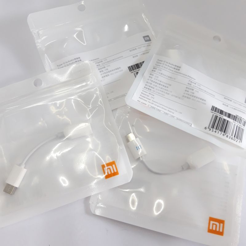 Adaptor Audio Type C To Jack 3.5mm Headphone Audio Xiaomi