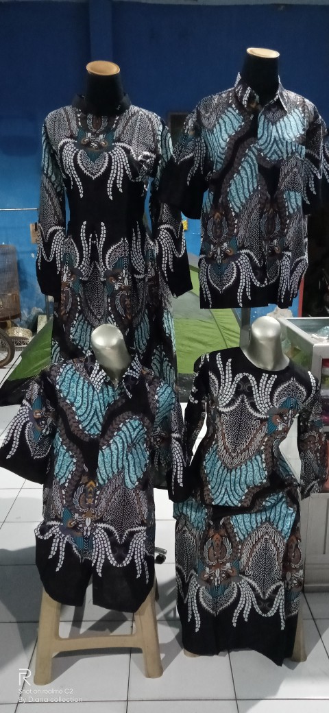 Batik Couple Keluarga Sania Ruffle Ori Ndoro Jowi Dnt Madu