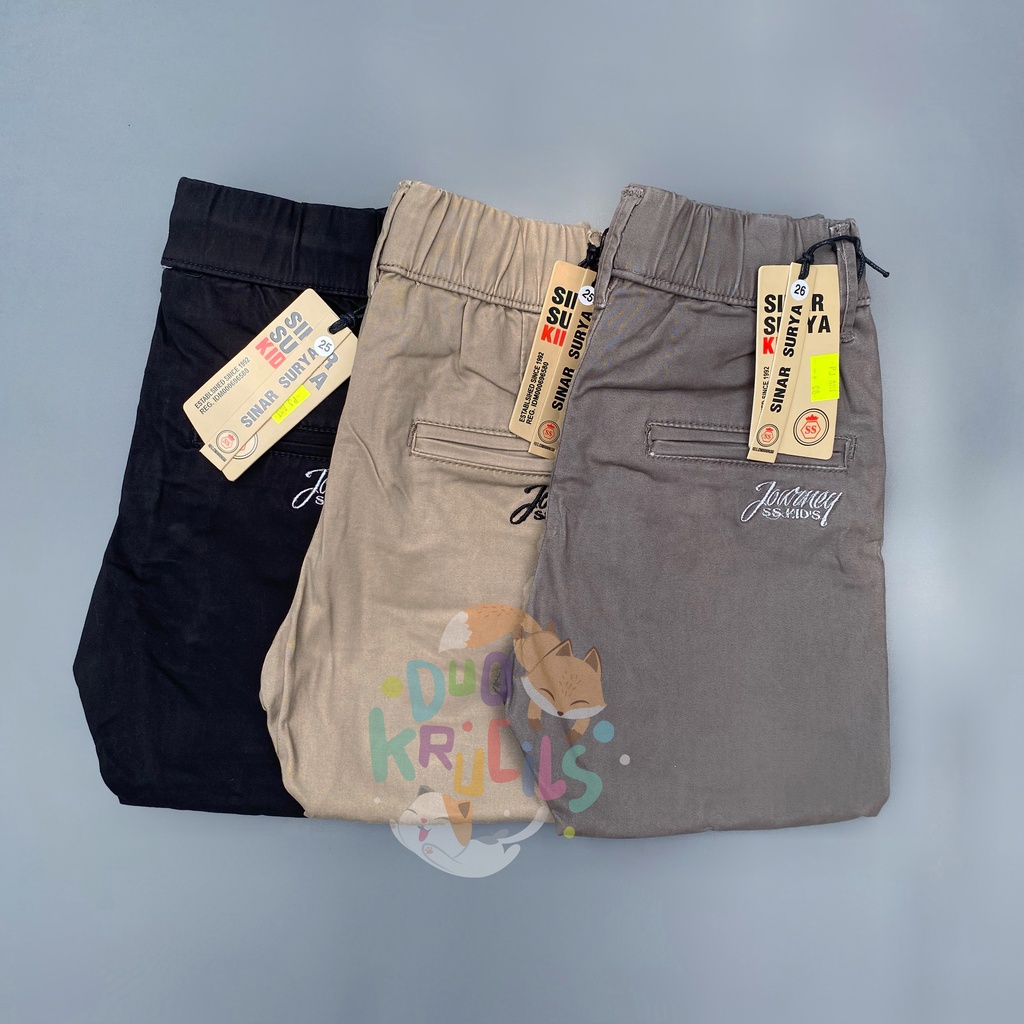 Celana Chinos Anak Premium Bahan Katun Satin | DUO KRUCILS