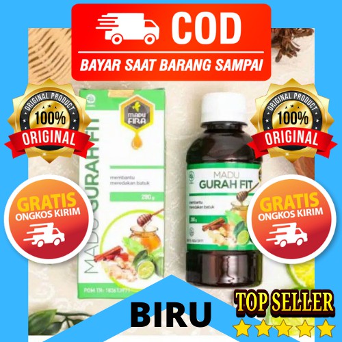 [BONUS] MADU GURAH FIT Asli Original Gurahfit Madu Untuk Radang Tenggorokan Batuk, Gurah Fit madu