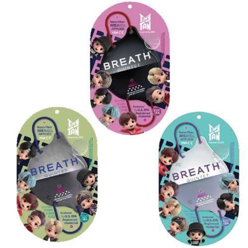 BTS Breath TinyTan Mask Quintet Regular