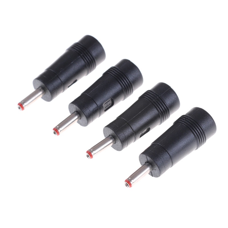 (LUCKID) 4pcs Adapter Power DC 3.5x1.35mm Male Ke 5.5x2.1mm Female