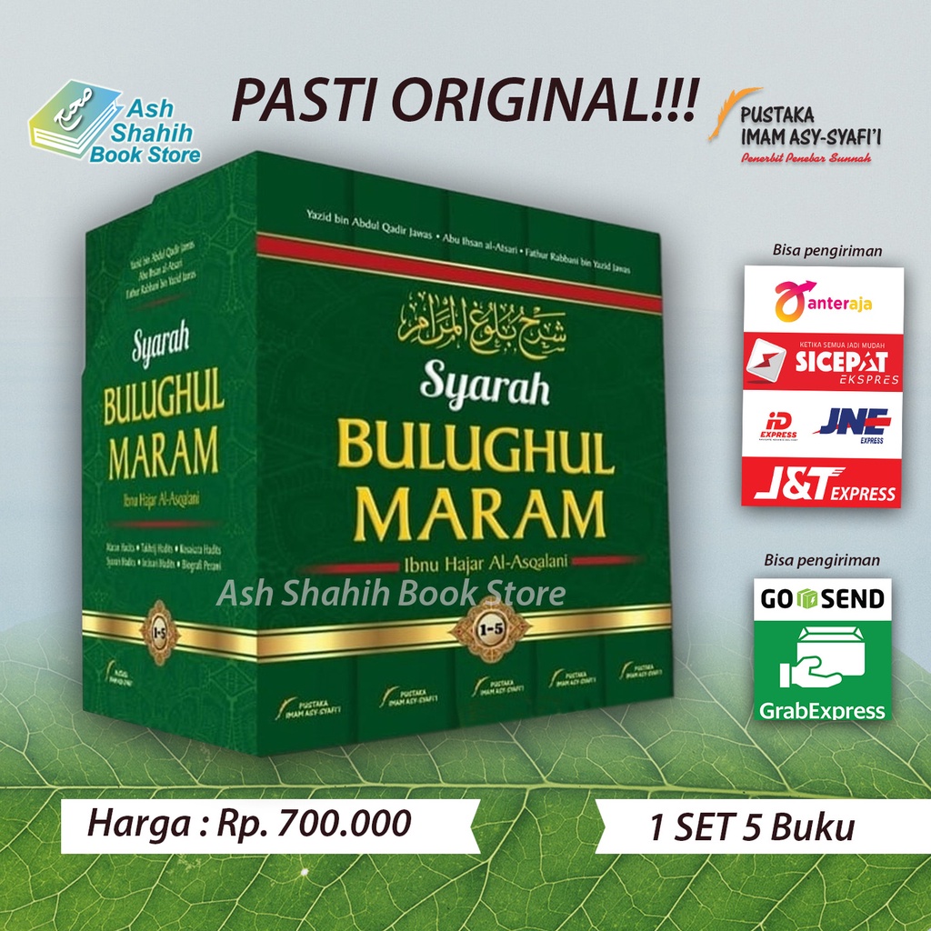 Syarah Bulughul Maram 1 Set 5 Jilid Original - Ibnu Hajar Al Asqalani - Pustaka Imam Asy Syafii
