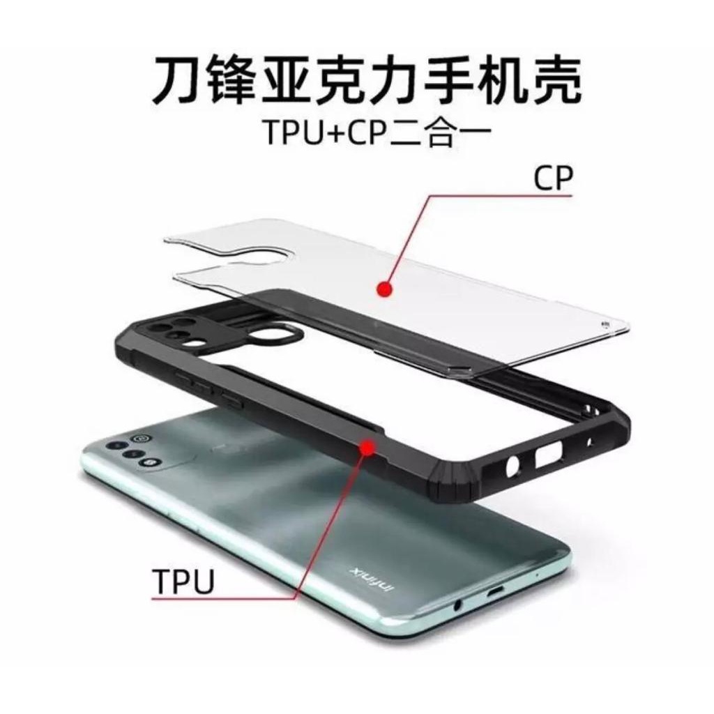 CASING Case Samsung A03 Core Shockproof Armor Transparant Protect Camera Premium Softcase Armor Casing Transparent -S/P