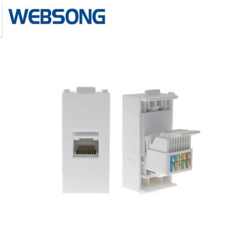 Wall Socket Stop Kontak Module RJ45 Websong