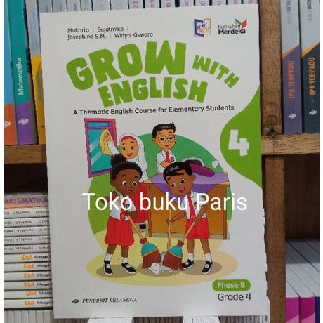 Grow With English bahasa Inggris sd/mi kelas 4 kurikulum merdeka erlangga