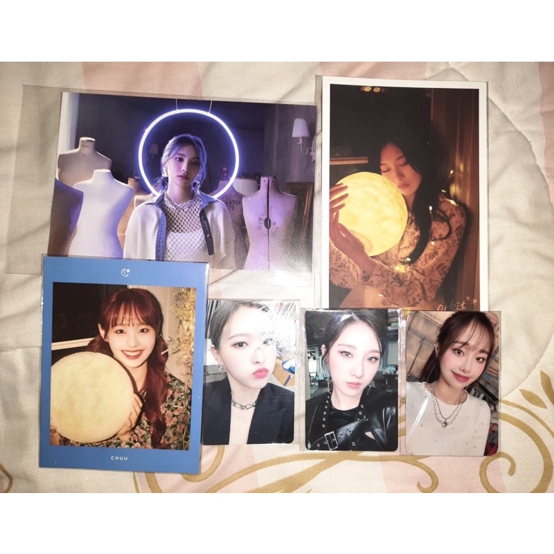 LOONA pc photocard poscard Jinsoul pob & bbc Hyunjin posca Orbit Chuu Orbit 1.0 massage card Chuu po
