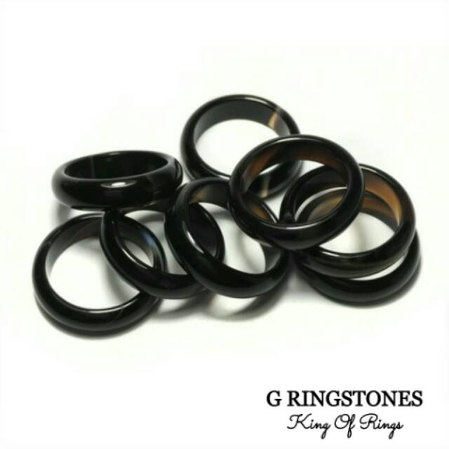 Cincin couple giok hitam