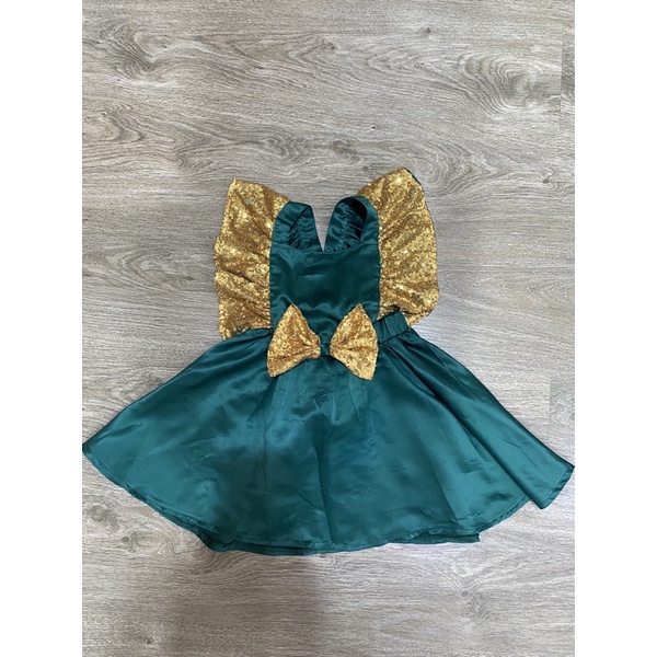 Dress Natal Hijau Glitter
