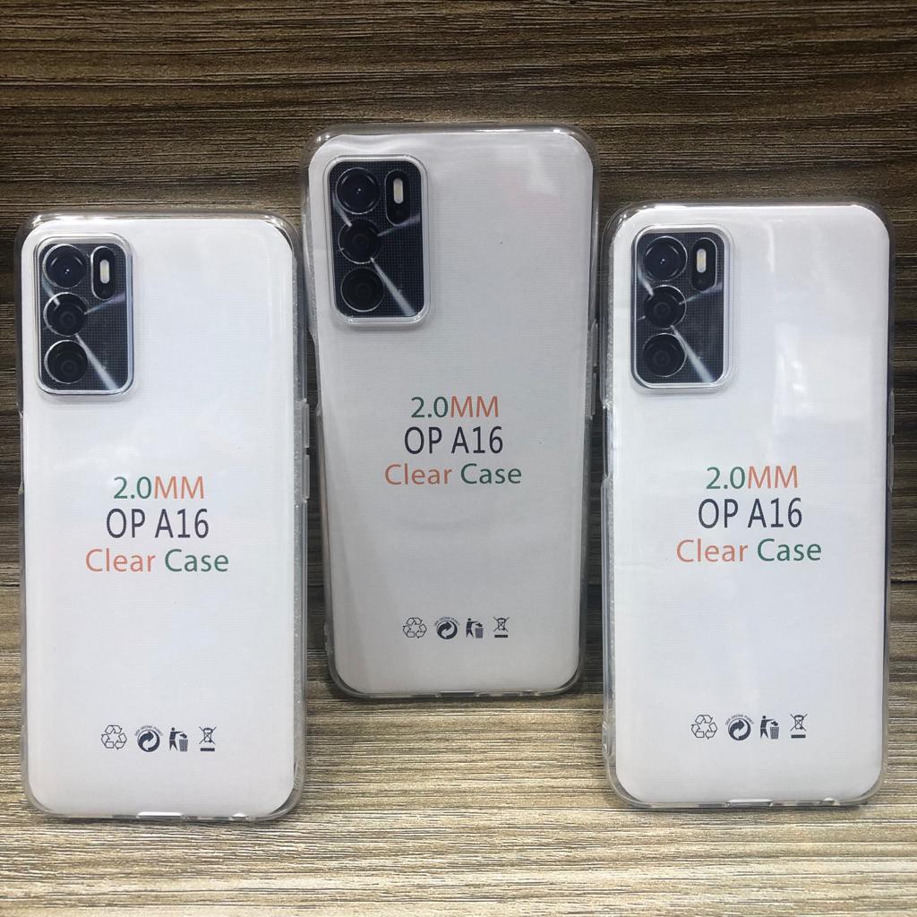 CC- CASE Oppo A16, A74 5G, A74 4G/A95 4G, FIND X3/X3 PRO, Reno 2F, RENO 4F/F17 PRO,  A15/A15S SOFT CASE BENING TEBAL 2.00MM SILIKON CLEAR CASE JELLY CASE TRANSPARANT OEM