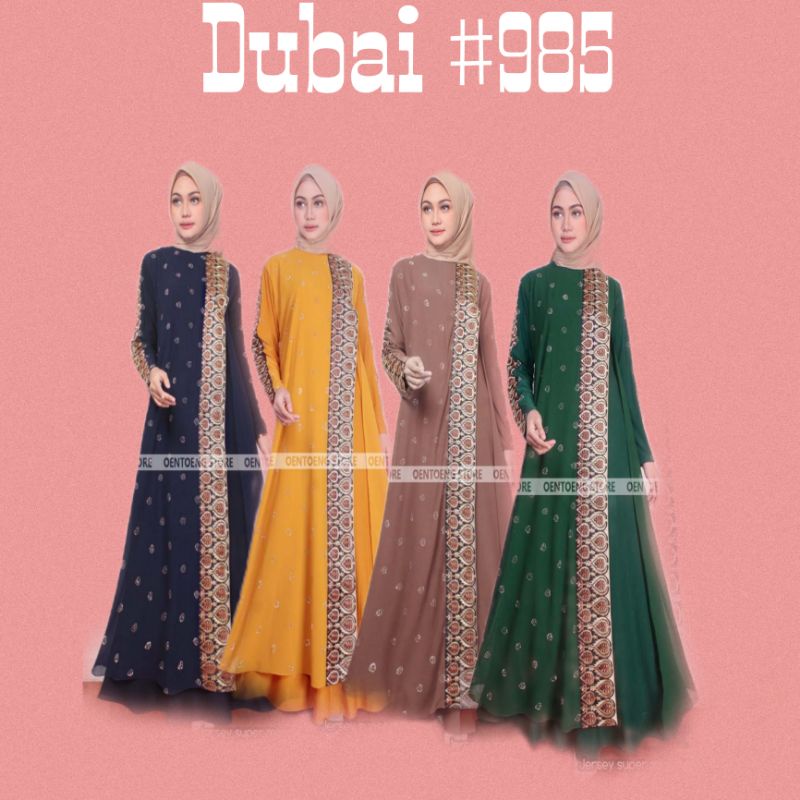 ABAYA DUBAI 985 /GAMIS ABAYA TURKEY MAROON JUMBO LD 120/ABAYA TURKEY WARNA CERAH