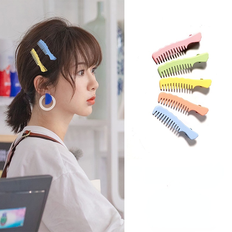 Jepit Rambut Sisir Kecil Bahan Stainless Steel Untuk Anak Perempuan