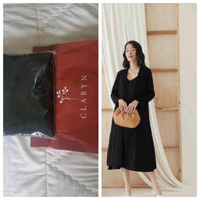 (READY) VALENCIA SET BLACK BY CLARYN THE LABEL