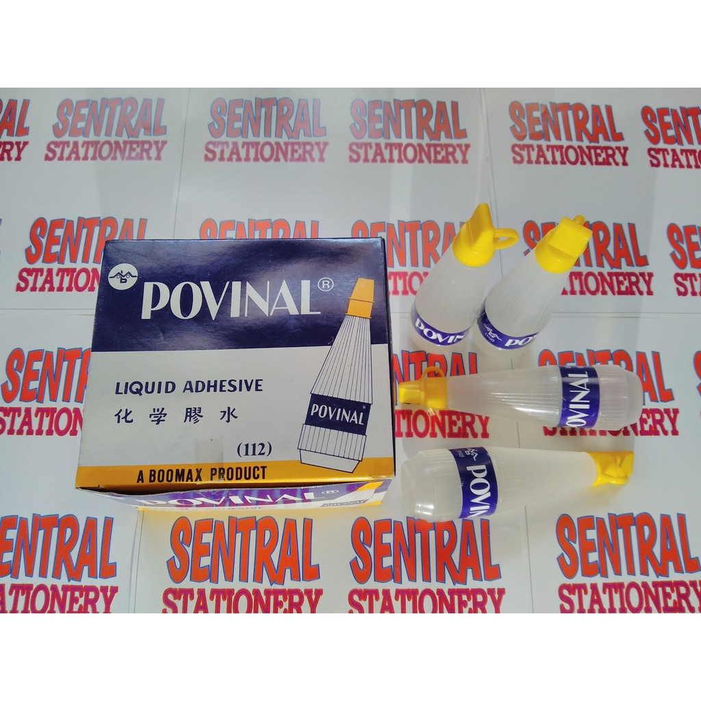 

povinal glue tanggung bahan slime liquid adhesive lem kertas 75 ml no 112