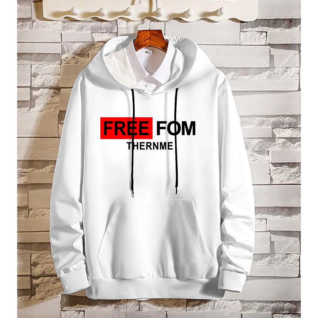 Hoodie Pria / Hodie Pria  / Jaket Pria / Sweater Hoodie Free Fom Bahan Fleece UK L-XL