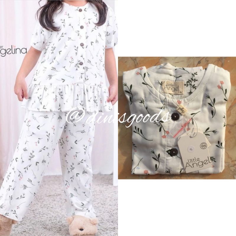Little Luna Pajamas Atelier Angelina Angel AA | Plumeria Broken White