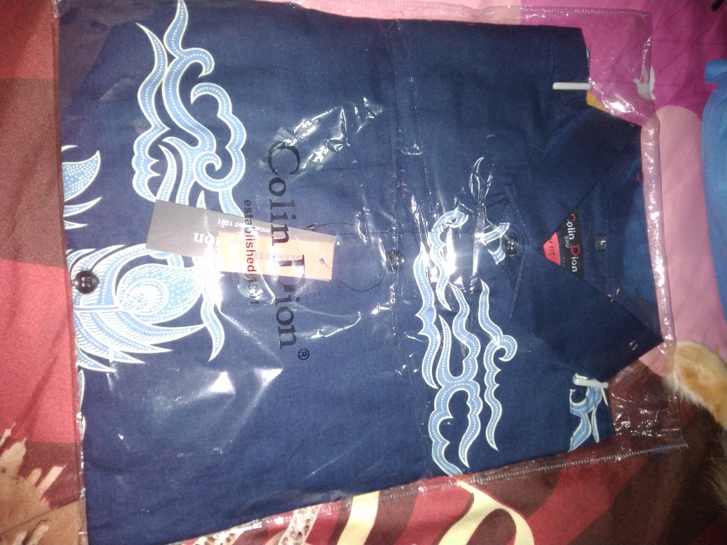 Baju Kemeja Batik Slim Fit Lengan Panjang Colin Dion Cd 08