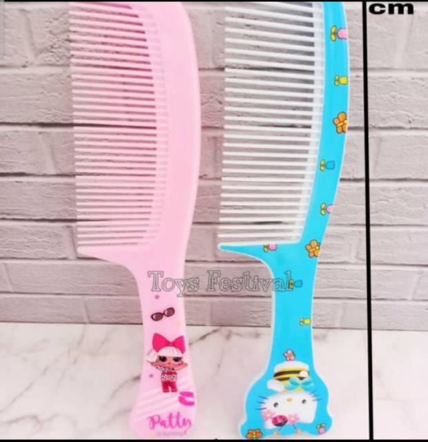 Sisir Rambut Karakter Fancy Aneka Motif Lucu Tebal Awet Murah