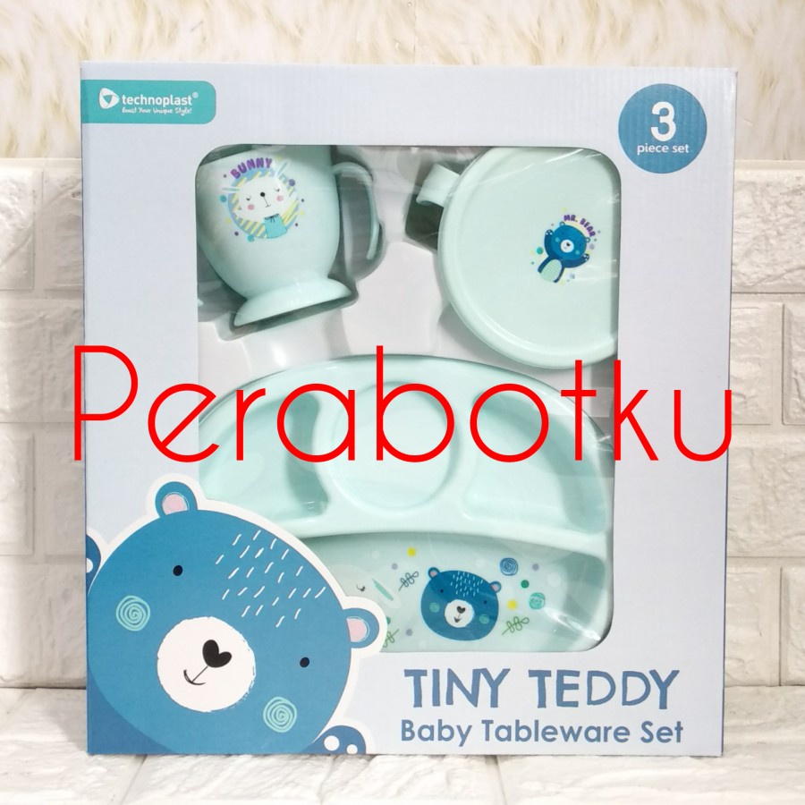 Tableware M Set Baby Tiny Technoplast BTS005.TST / Peralatan Makan Anak Bayi Set Plastik