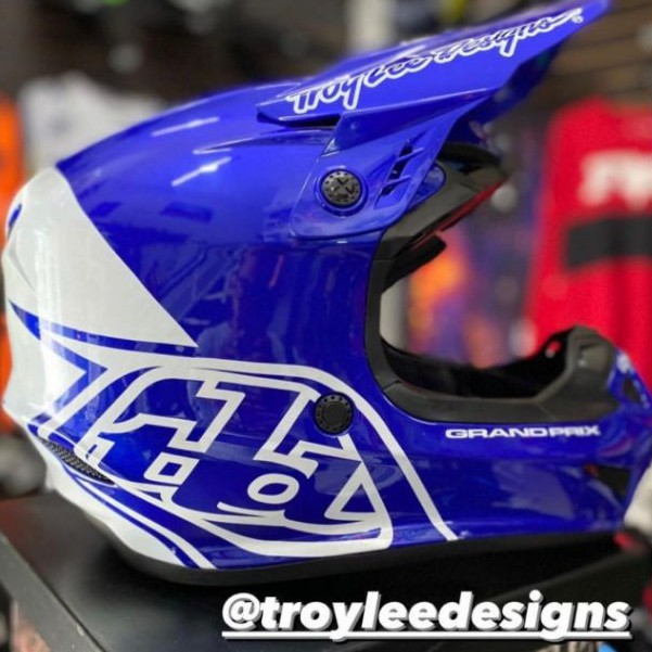 HELM TLD TROY LEE DESIGNS GP BLOCK BLUE . NOT HELM FOX . NOT AIROH