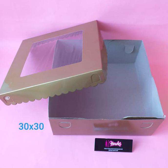 

READY COD Dus Cake Gold 30x30 10pc TERUJI