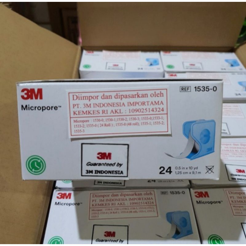 Micropore 1/2 inch / Micropore 0,5 inch 3M / Plester Kertas